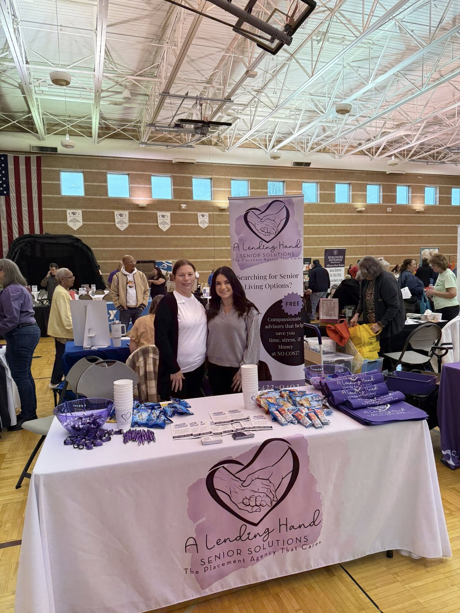 Team at community health fair booth