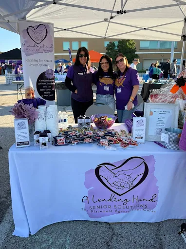 A Lending Hand team at Walk to End Alzheimer's booth